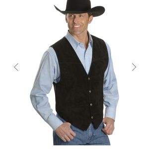 Scully Large Mens Suede vest.